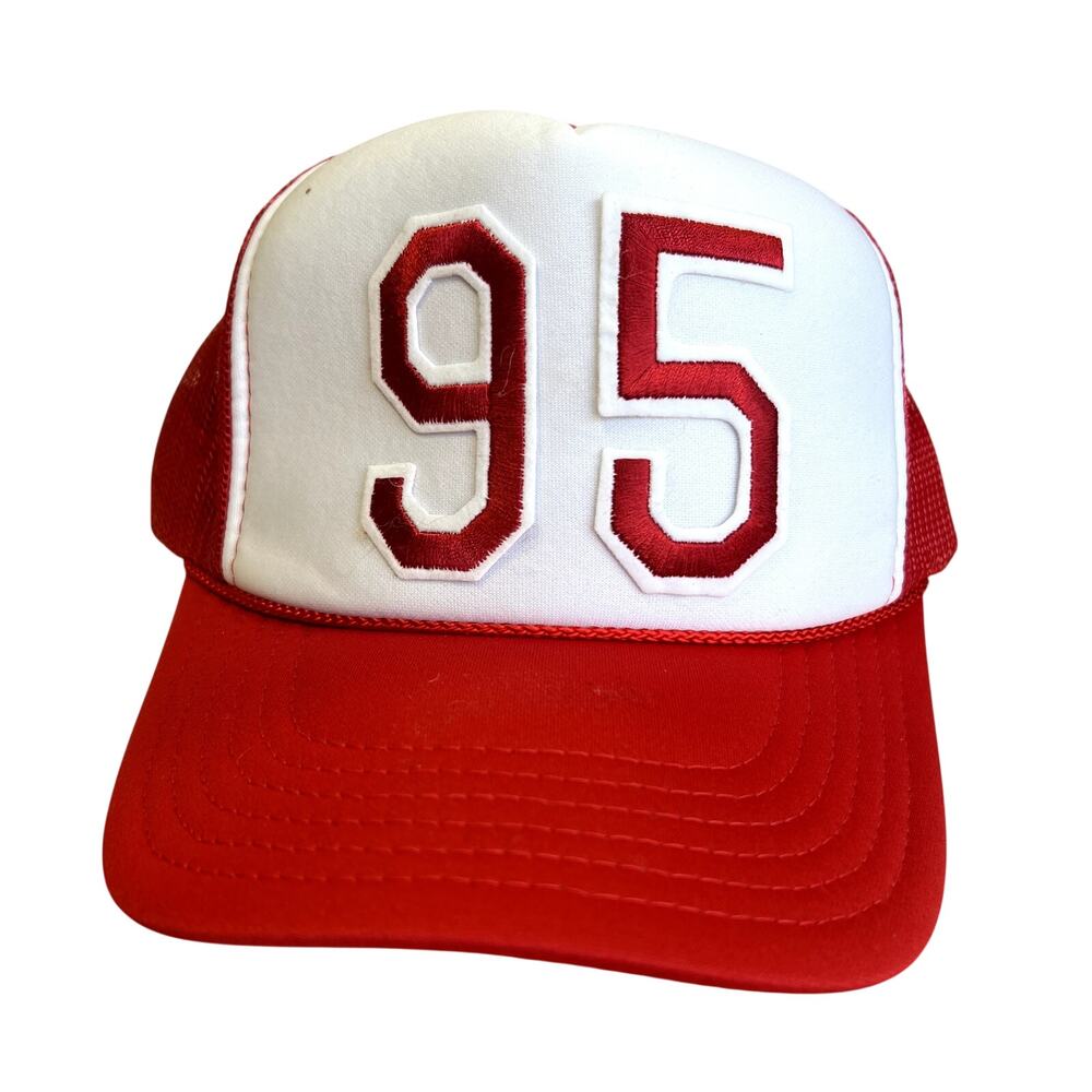 Otto Red + White 95 Trucker Hat
